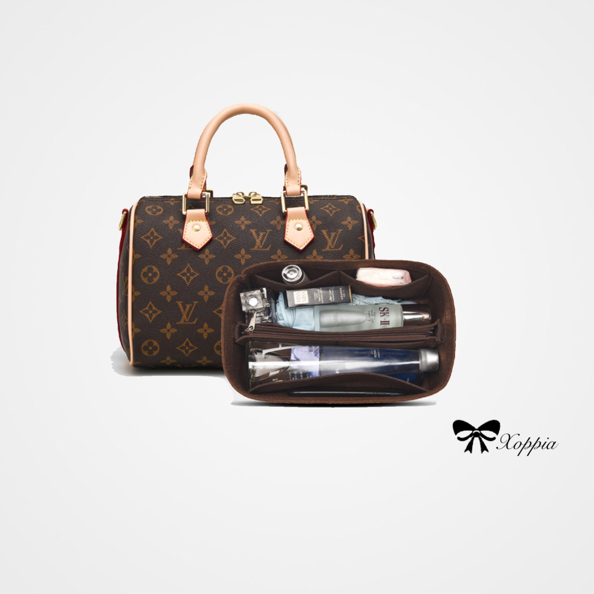  Lckaey purse organizer for lv boulogne handbag insert handbags l  v boulogne insert 2075black : Clothing, Shoes & Jewelry