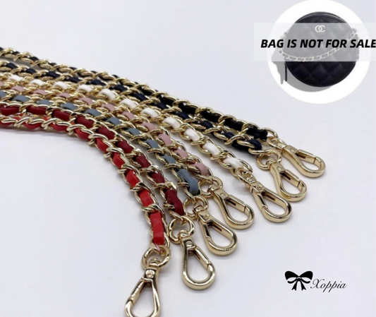 100/110/120cm Crossbody Shoulder Strap Leather Chain Replacement | Strap Chain | Marmont Bag Strap | Chain Leather Strap
