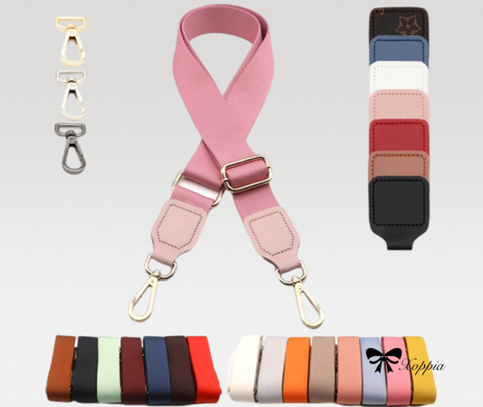 80-135cm Canvas Adjustable Replacement Strap for HandBag | Designer Bag Strap | Pure Color Replacement Strap | Tote Bag Strap Replacement