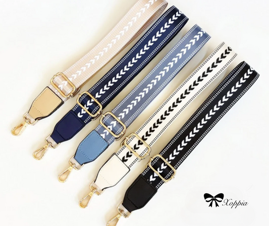 80-135cm Canvas Adjustable Replacement Strap for HandBag | Pattern Bag Strap | Pure Color Replacement Strap | Tote Bag Strap Replacement