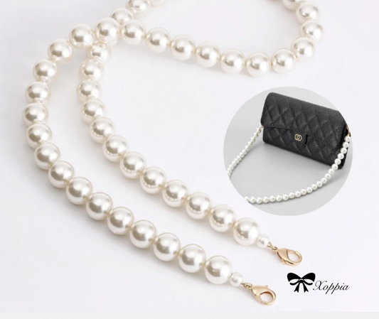 40/60/100/110/120cm Pearl Shoulder Strap Chain Replacement | Pochette Strap Chain | Speedy Bag Strap | Real Leather Strap