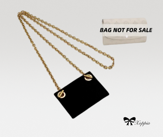 Iris Wallet Conversion Kit (Felt Insert with Chain) | Wallet Insert and Chain | Wallet convert to Crossbody bag