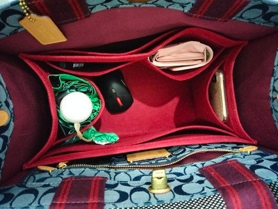 Bag Organizer For Chambray Handbag. Bag Insert For Classical Handbag.