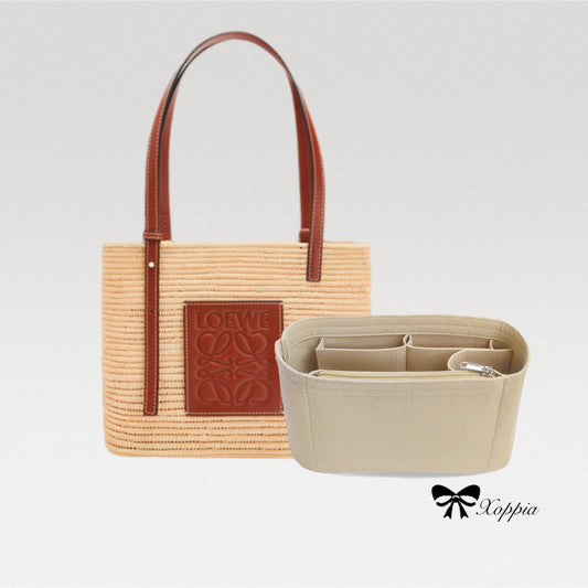 Bag Organizer For Square Basket Bag. Bag Insert For Tote Bag.