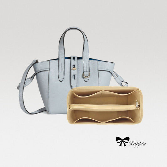 Bag Organizer For FUR.LA NET Tote M Cognac H. Bag Insert For Classical Bucket Bag.