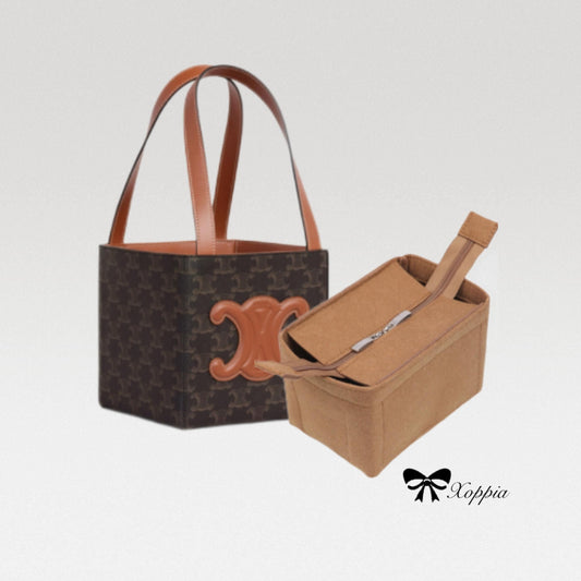 Bag Organizer For Cube Bag Cuir Triomphe Canvas and Calfskin. Bag Insert For Classical Folco Bag.
