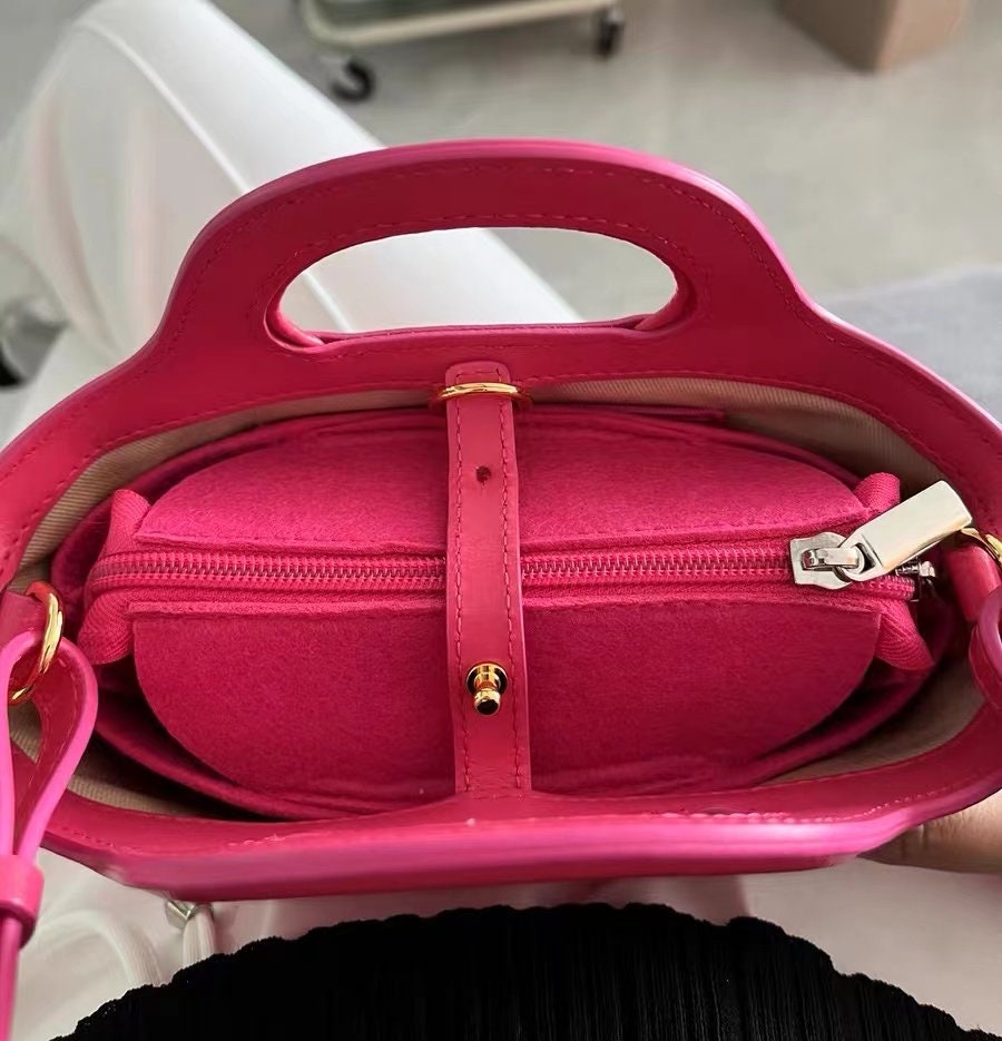 Bag Organizer For Mar.ni Tropicalia Leather-Trimmed Raffia Tote Bag. Bag Insert For Shopping Bag.