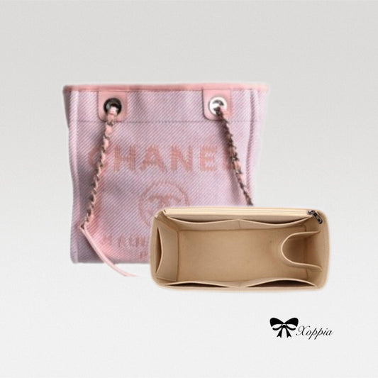 Bag Organizer For CC Canvas Small Medium Large Deauville Tote Beige Black. Bag Insert For Designer Bag.