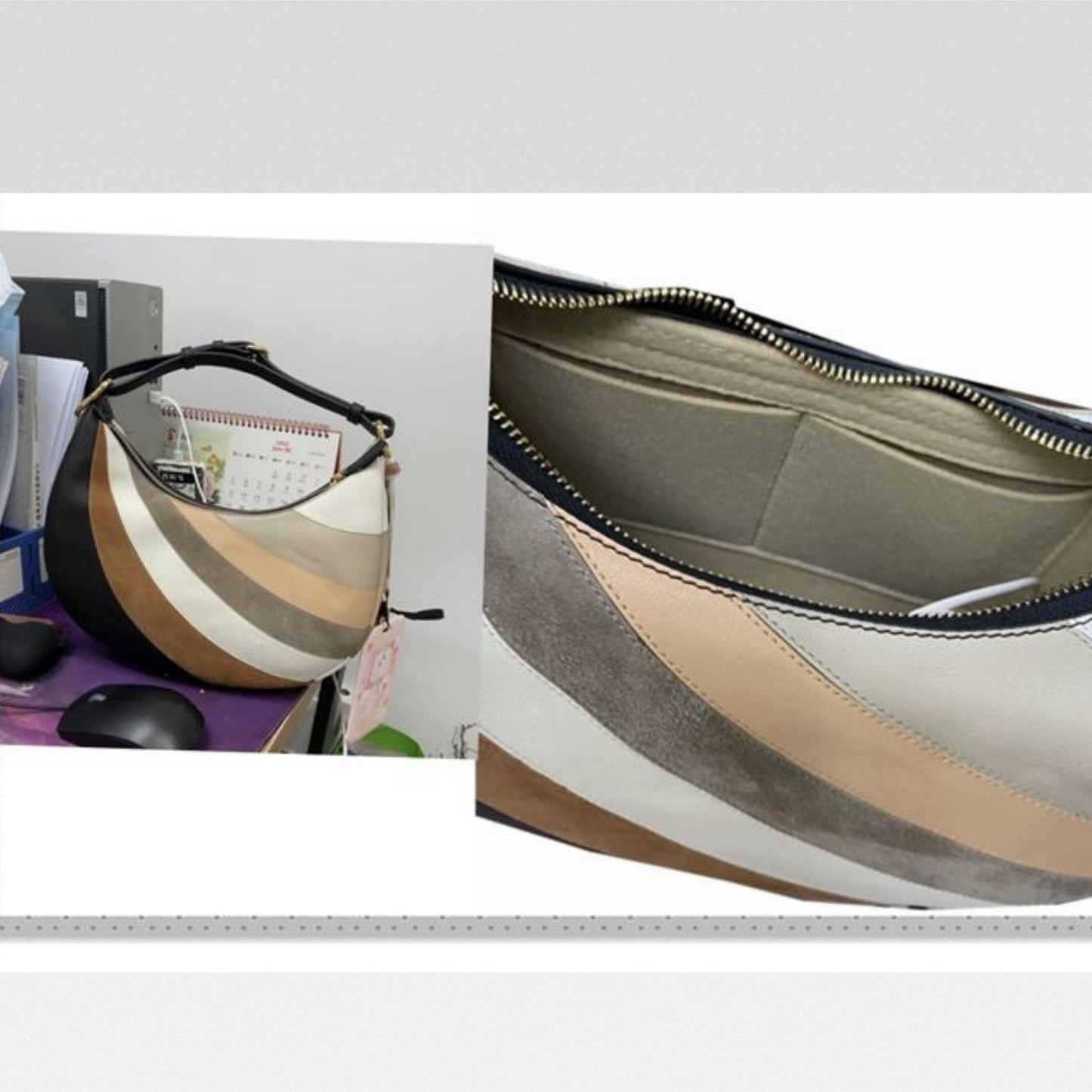 Bag Organizer For Fendigraphy Small Calfskin Shoulder Bag. Bag Insert For Classical Bag.