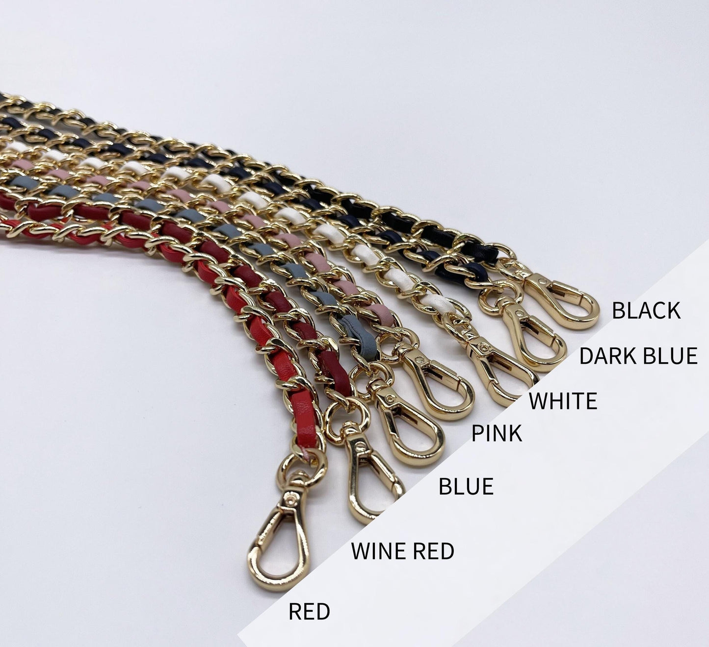 100/110/120cm Crossbody Shoulder Strap Leather Chain Replacement | Strap Chain | Marmont Bag Strap | Chain Leather Strap