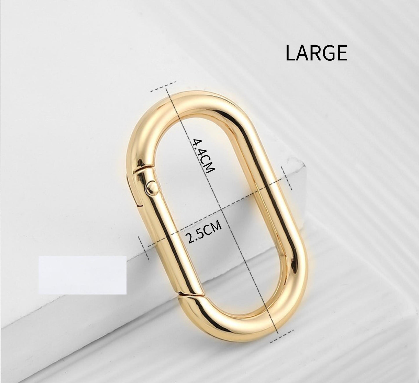 Oval Shape Spring Ring | Spring Coil | Elastic Ring | Circle Snap Clip | Purse Accessories | Bag Strap Connector