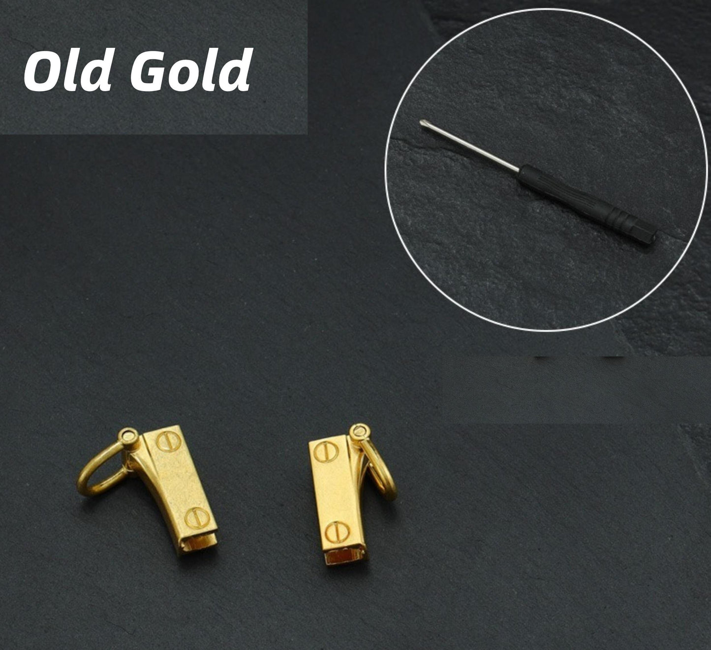 SET OF 2 Purse Bag Chain Link Buckle Spring Hooks | Metal shoulder strap buckle | Link buckle Handbag Snap | Swivel Trigger Clips Snap Loop