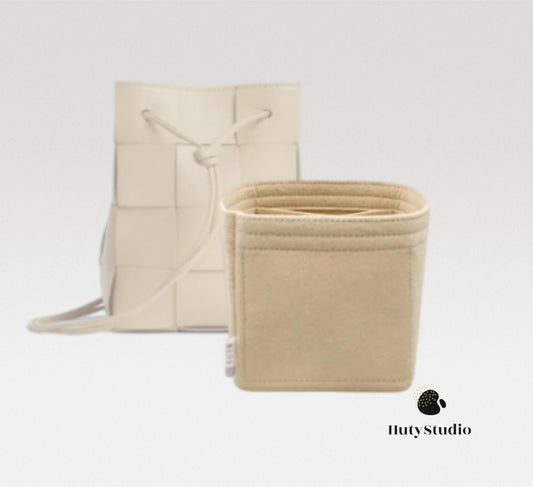 Bag Organizer For Cassette Bucket Bag | Bag Insert For Shoulder Bag | Felt Bag Organizer For Handbag Bag