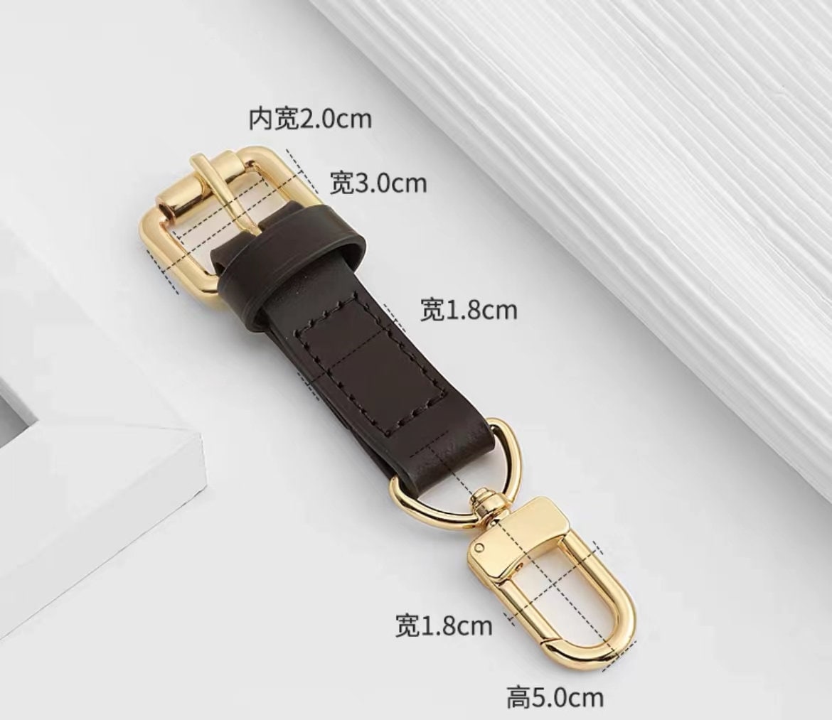 12cm Genuine Vachetta Leather Crossbody Shoulder Strap Extender | Pochette Strap Adjustor | Speedy Bag Strap Adjusted | Vachetta Leather