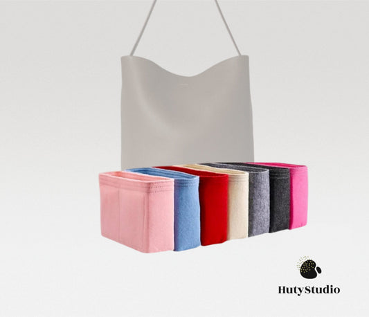 Bag Organizer For Large N/S Park Tote Bag in Leather | Bag Insert For Tote Bag | Felt Bag Organizer For Handbag Bag
