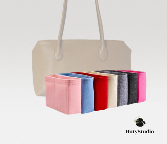 Bag Organizer For Terrasse Bag in Leather | Bag Insert For Shoulder Bag | Felt Bag Organizer For Handbag Bag