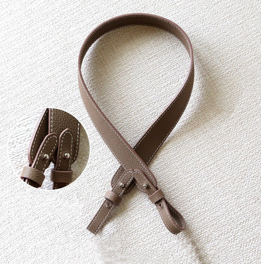 48cm Lichee Pattern Leather Shoulder Strap Replacement | Handbag Leather Strap | Short Bag Strap | Real Leather Strap