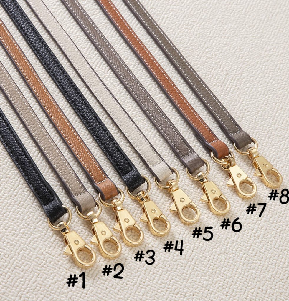 90-120cm Leather Shoulder Strap Replacement | Adjustable Handbag Leather Strap | Real Leather Strap