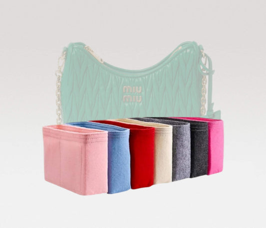 Bag Organizer For Matelassé nappa leather shoulder bag | Bag Insert For Shoulder Bag | Felt Bag Organizer For Handbag Bag