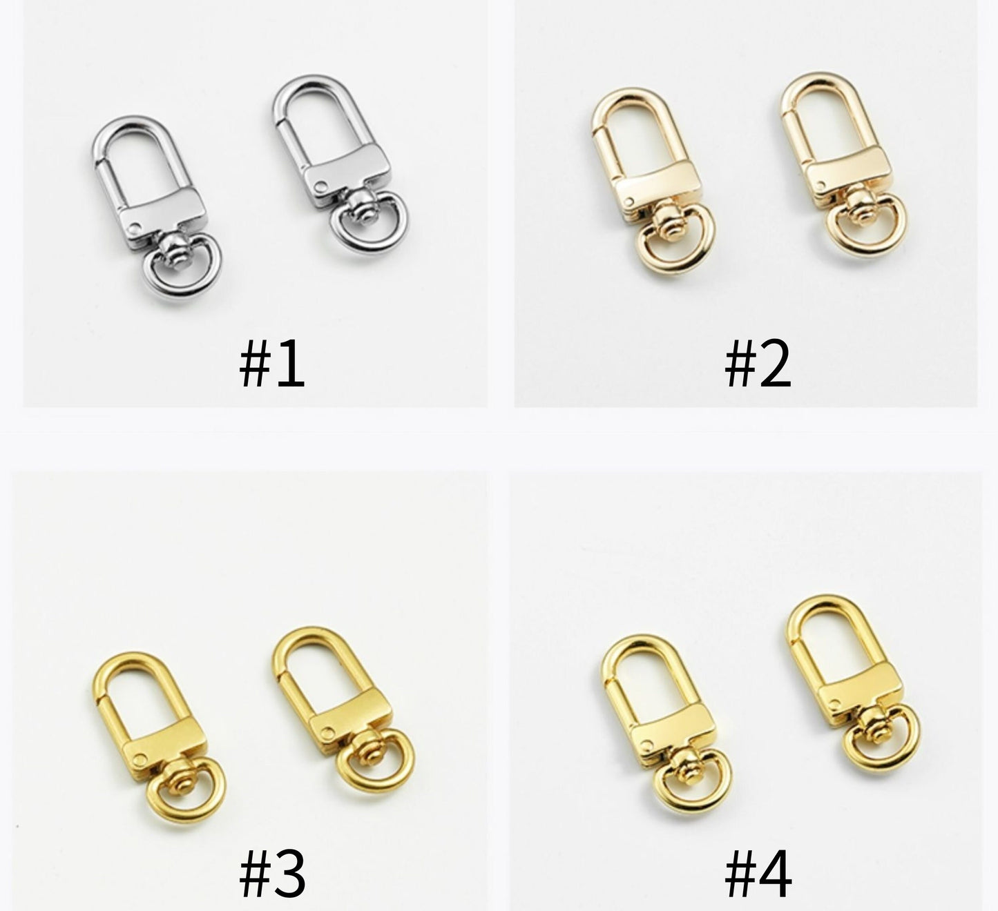 Bag Chain Buckle (Set of 2) | Bag Buckle Hardware | Bag Hardware Accessories | Metal Hook Buckle | Lobster Buckle