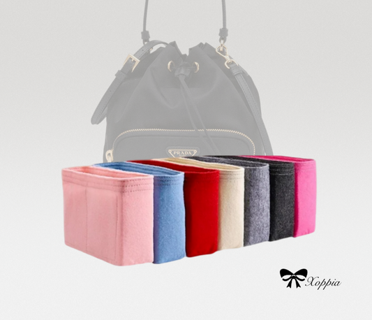 Bag Organizer For Duet Re-Nylon shoulder bag | Bag Insert For Bucket Bag | Felt Bag Organizer For Designer Bag