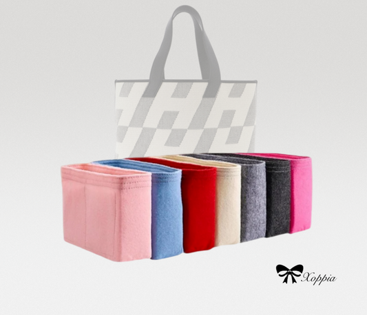 Bag Organizer For Swift H Canvas Cabas H En Biais 27 40 Black Ecru | Bag Insert For Shoulder Bag | Felt Bag Organizer For Handbag Bag