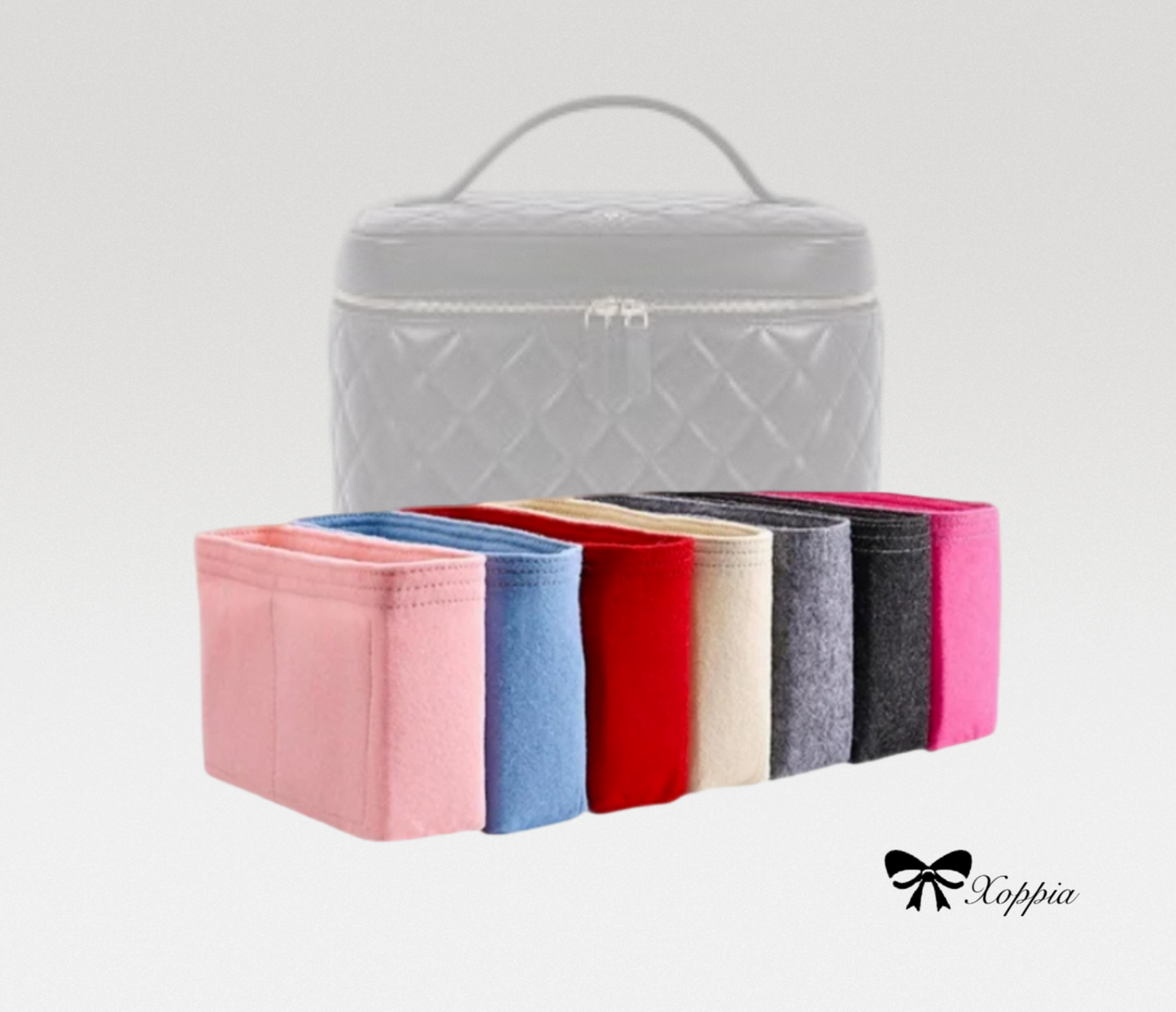 Bag Organizer For Classic Vanity Pouch | Bag Insert For Shoulder Bag | Felt Bag Organizer For Handbag Bag