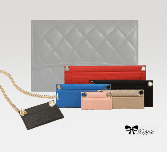 Classic Flap Wallet Conversion Kit (Felt Insert & Chain) | Chane Strap Chain | Marmont Bag Strap | Chain Leather Strap