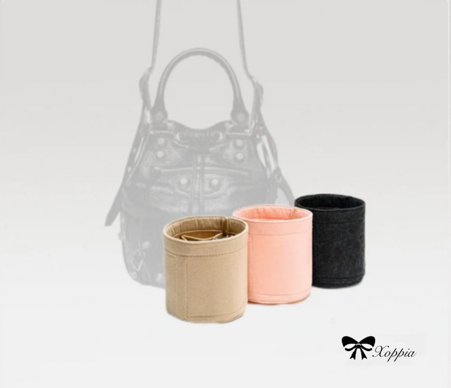 Bag Organizer For LE CAGOLE BUCKET Bag  | Bag Insert For Bucket Bag | Felt Bag Organizer For Handbag Bag