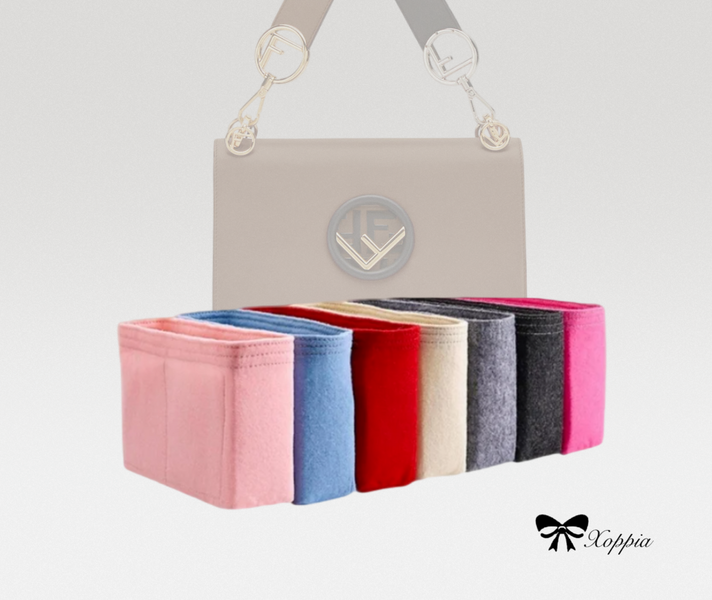 Bag Organizer For KAN I F Shoulder Bag | Bag Insert For Shoulder Bag | Felt Bag Organizer For Handbag Bag