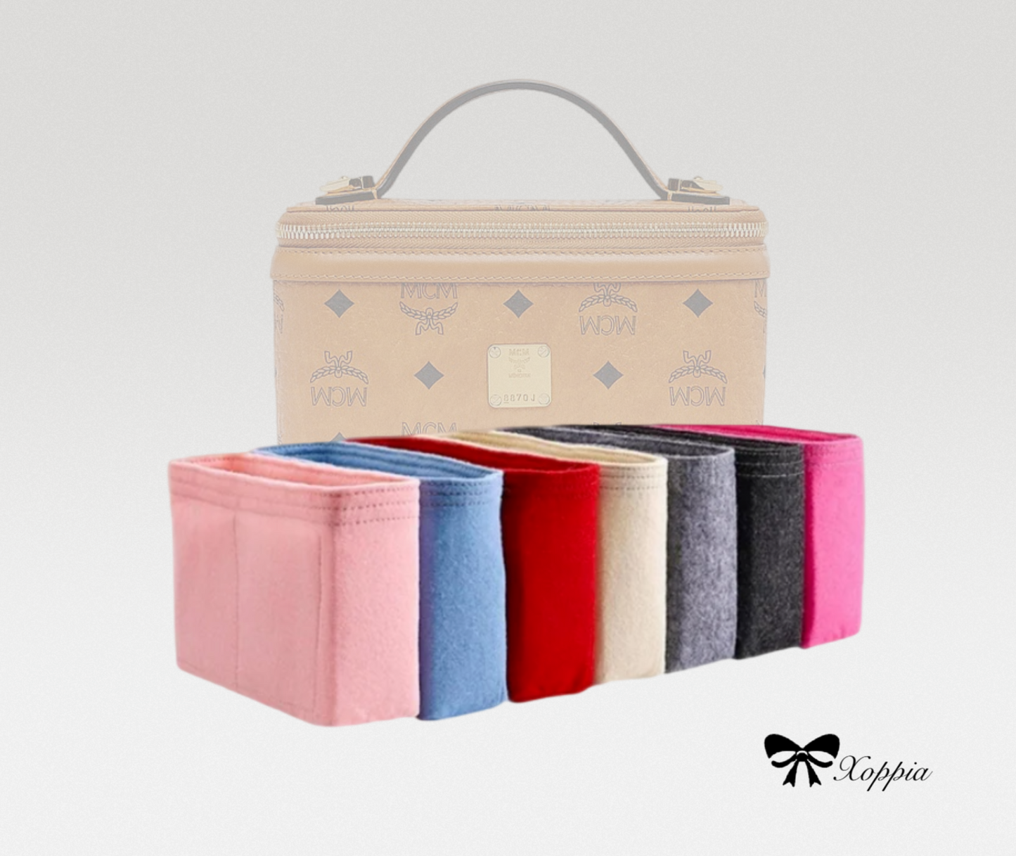 Bag Organizer For Rockstar Vanity Case | Bag Insert For Tote Bag | Felt Bag Organizer For Handbag Bag