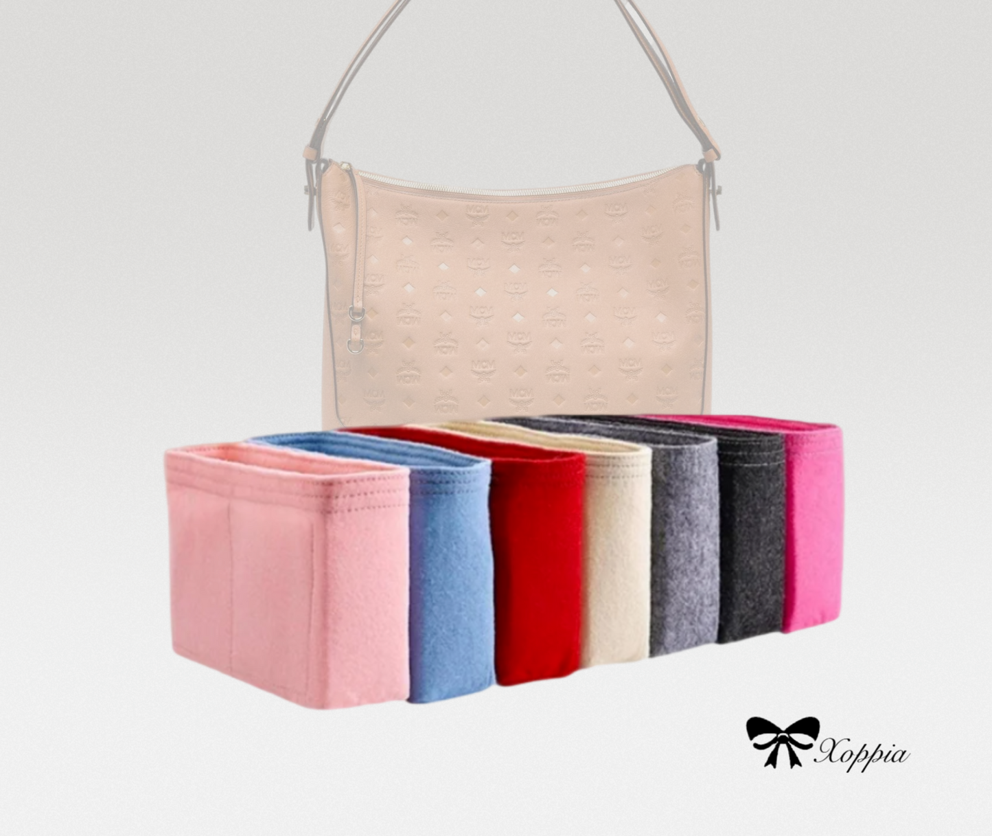 Bag Organizer For Aren Hobo | Bag Insert For Shoulder Bag | Felt Bag Organizer For Handbag Bag