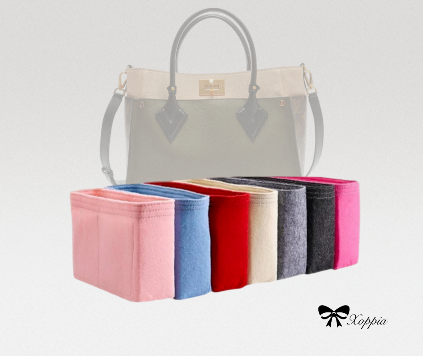 Bag Organizer For On My Side Handbag | Bag Insert For Tote Bag | Felt Bag Organizer For Handbag Bag