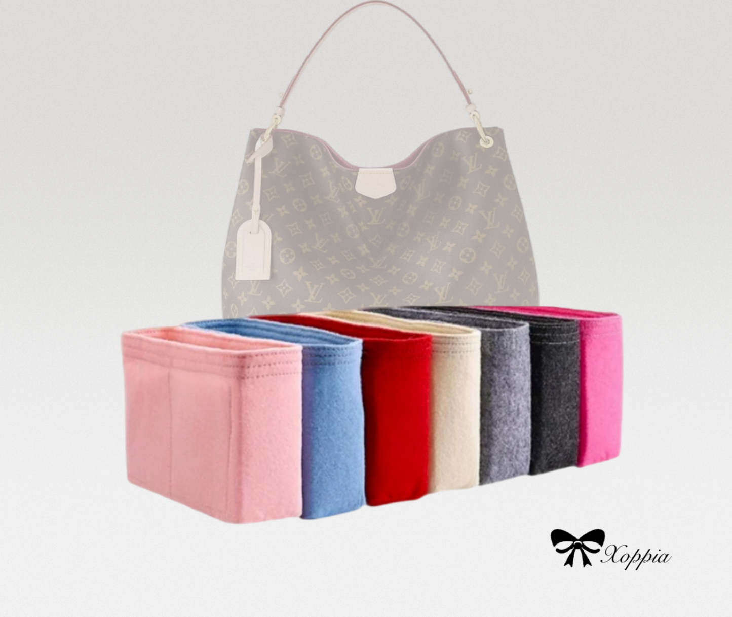 Bag Organizer For Graceful PM MM | Bag Insert For Tote Bag | Felt Bag Organizer For Handbag Bag