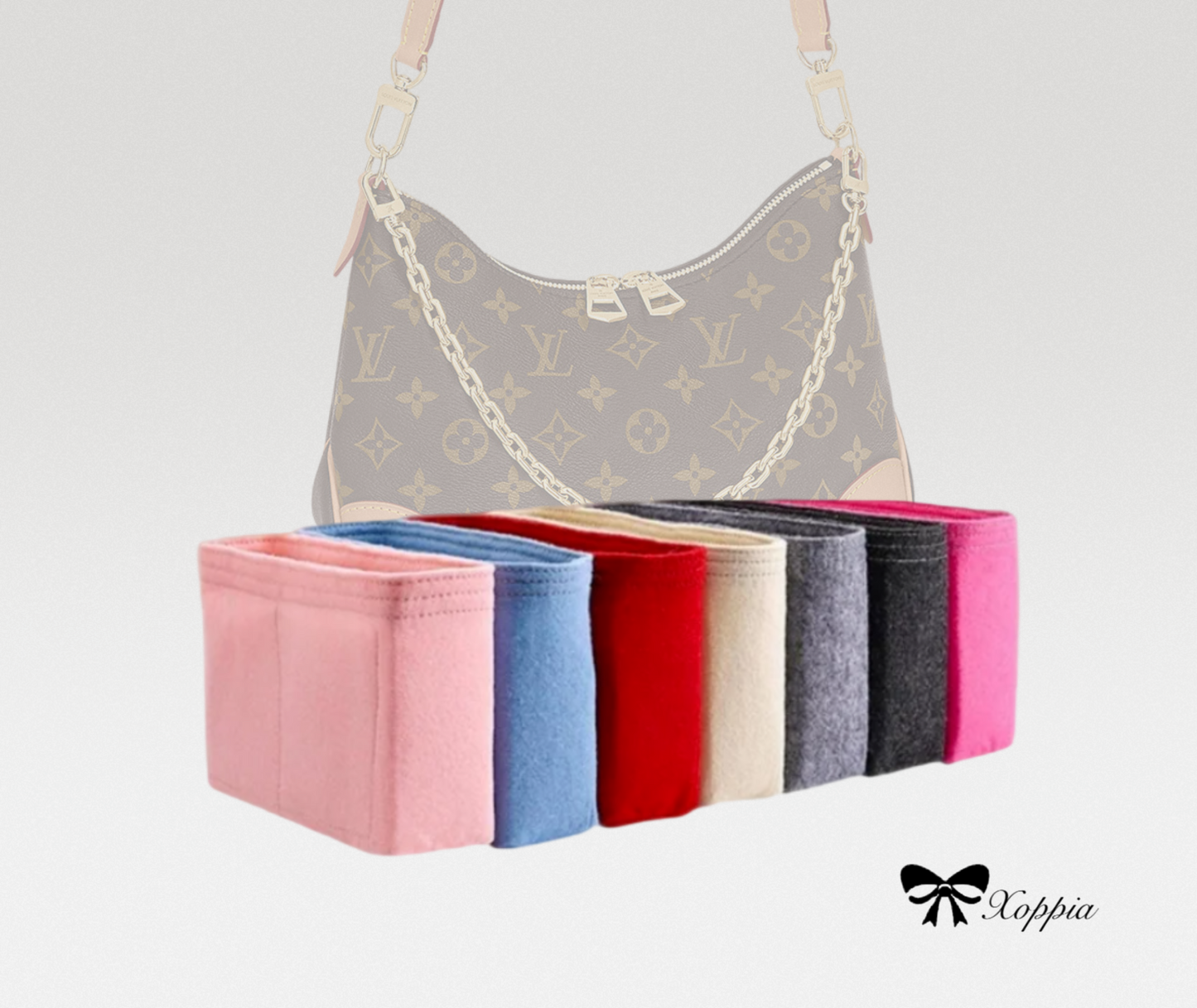 Bag Organizer For BOULOGNE Bag | Bag Insert For Shoulder Bag | Felt Bag Organizer For Handbag Bag