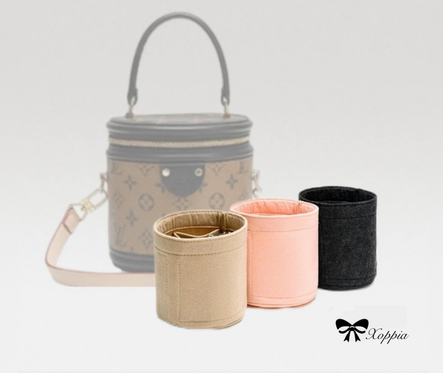 Bag Organizer For Cannes Bucket Bag | Bag Insert For Bucket Bag | Felt Bag Organizer For Designer Bag