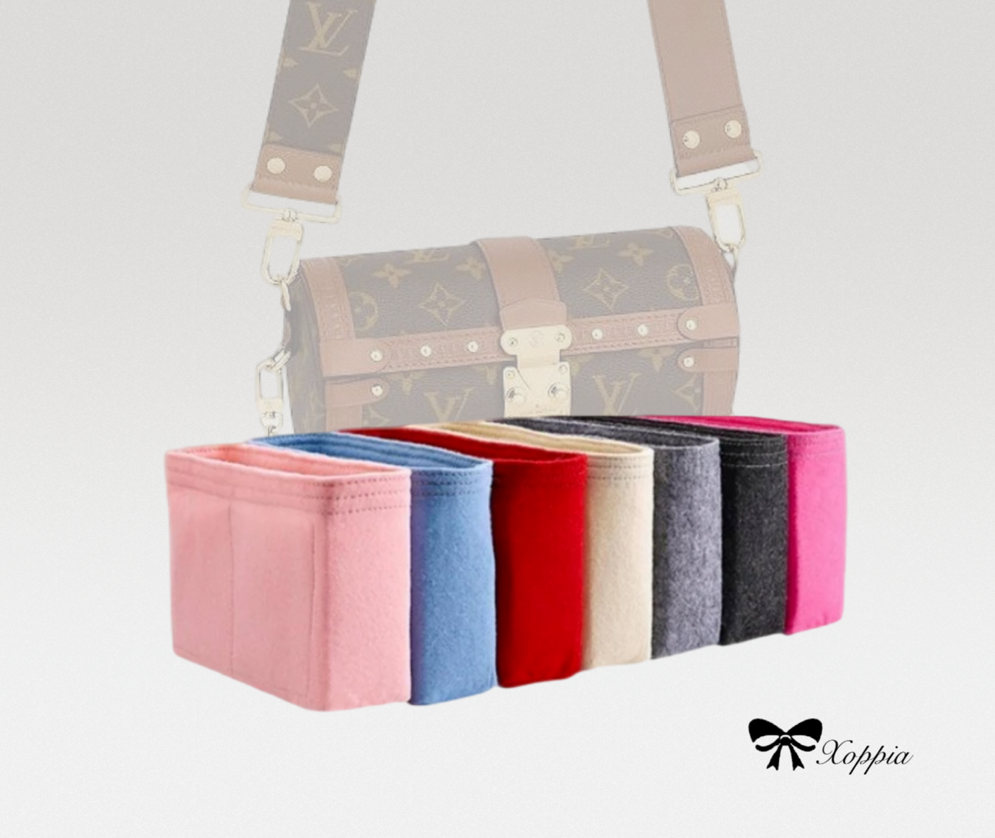 Bag Organizer For Papillon Trunk Monogram WOMEN Handbags | Bag Insert For Shoulder Bag | Felt Bag Organizer For Handbag Bag