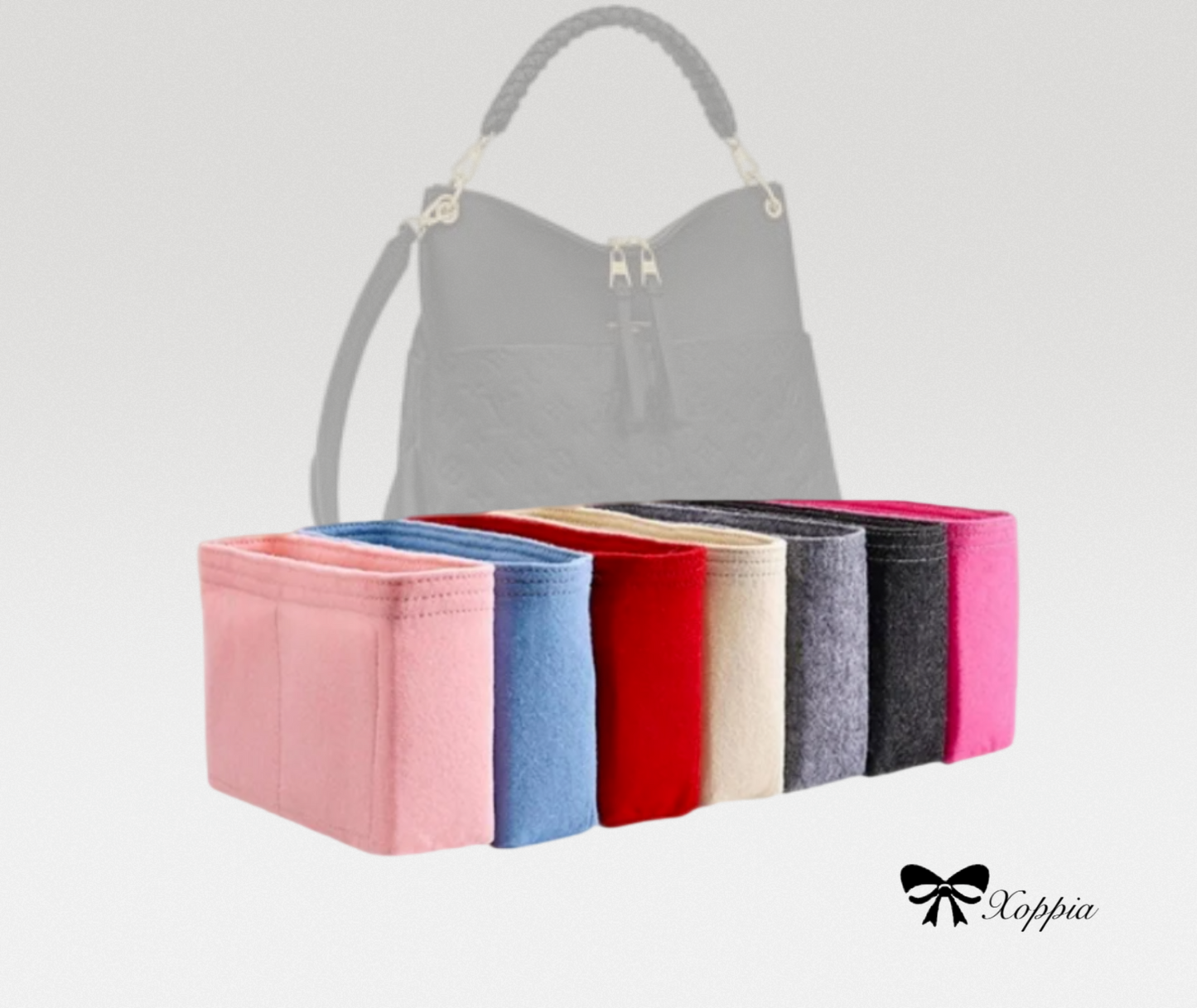 Bag Organizer For Maida Hobo Bag | Bag Insert For Tote Bag | Felt Bag Organizer For Handbag Bag