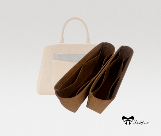 Bag Organizer For Marelle Tote MM (Set of 2) | Bag Insert For Shoulder Bag | Felt Bag Organizer For Handbag Bag