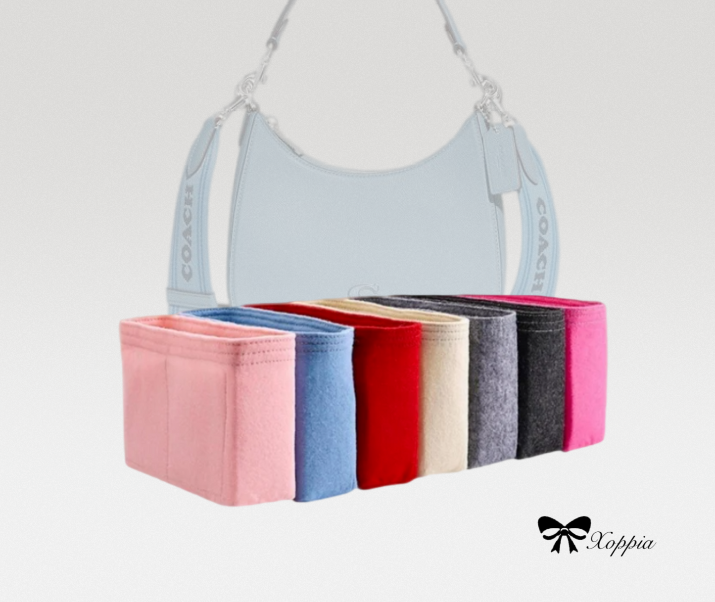 Bag Organizer For Hobo Crossbody | Bag Insert For Shoulder Bag | Felt Bag Organizer For Handbag Bag