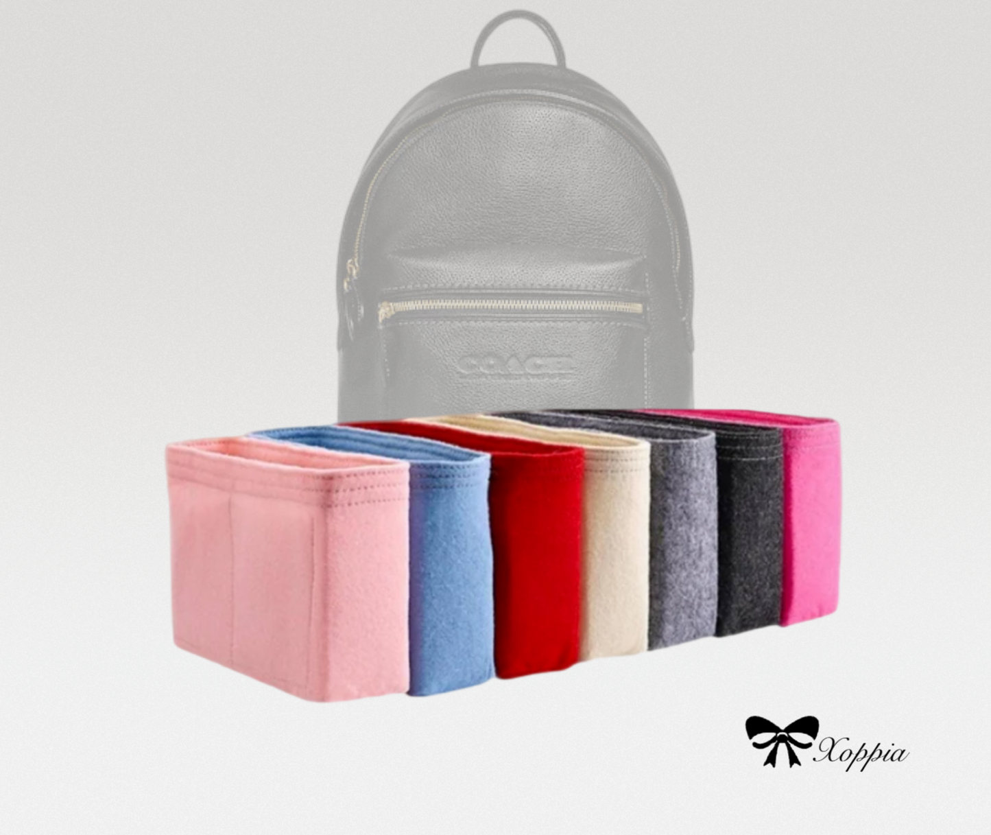 Bag Organizer For Charter Backpack 24 | Bag Insert For Tote Bag | Felt Bag Organizer For Handbag Bag