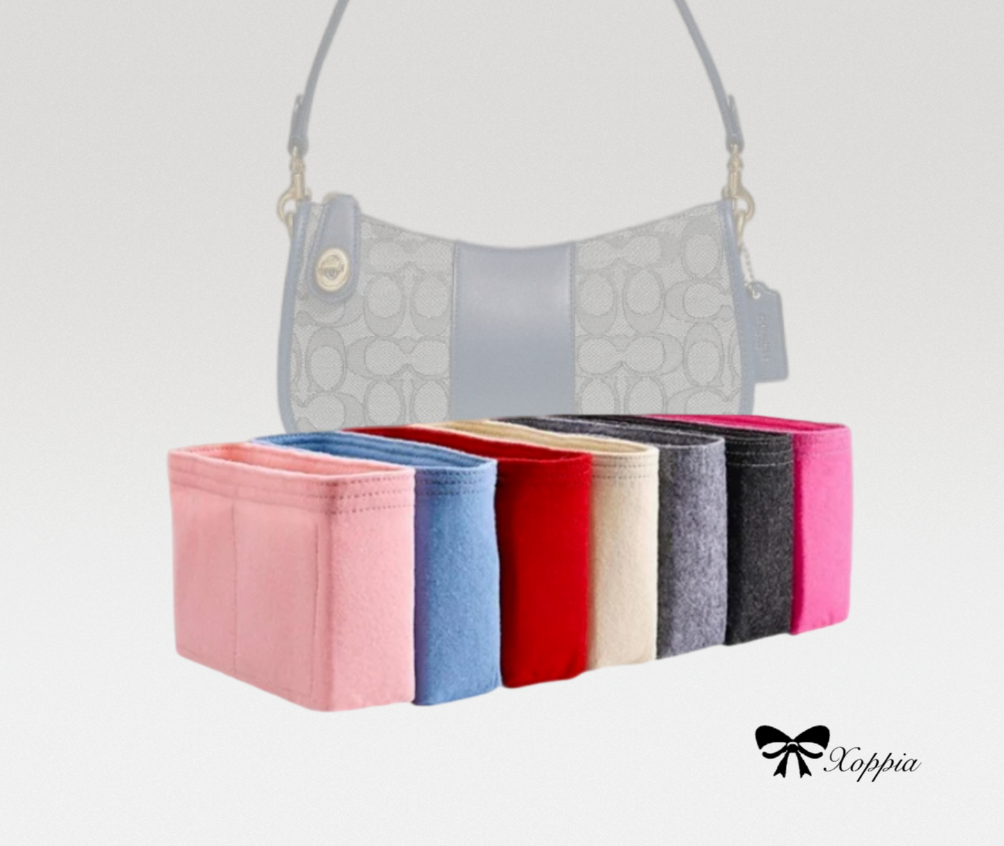 Bag Organizer For Swinger Underarm Bag | Bag Insert For Shoulder Bag | Felt Bag Organizer For Handbag Bag