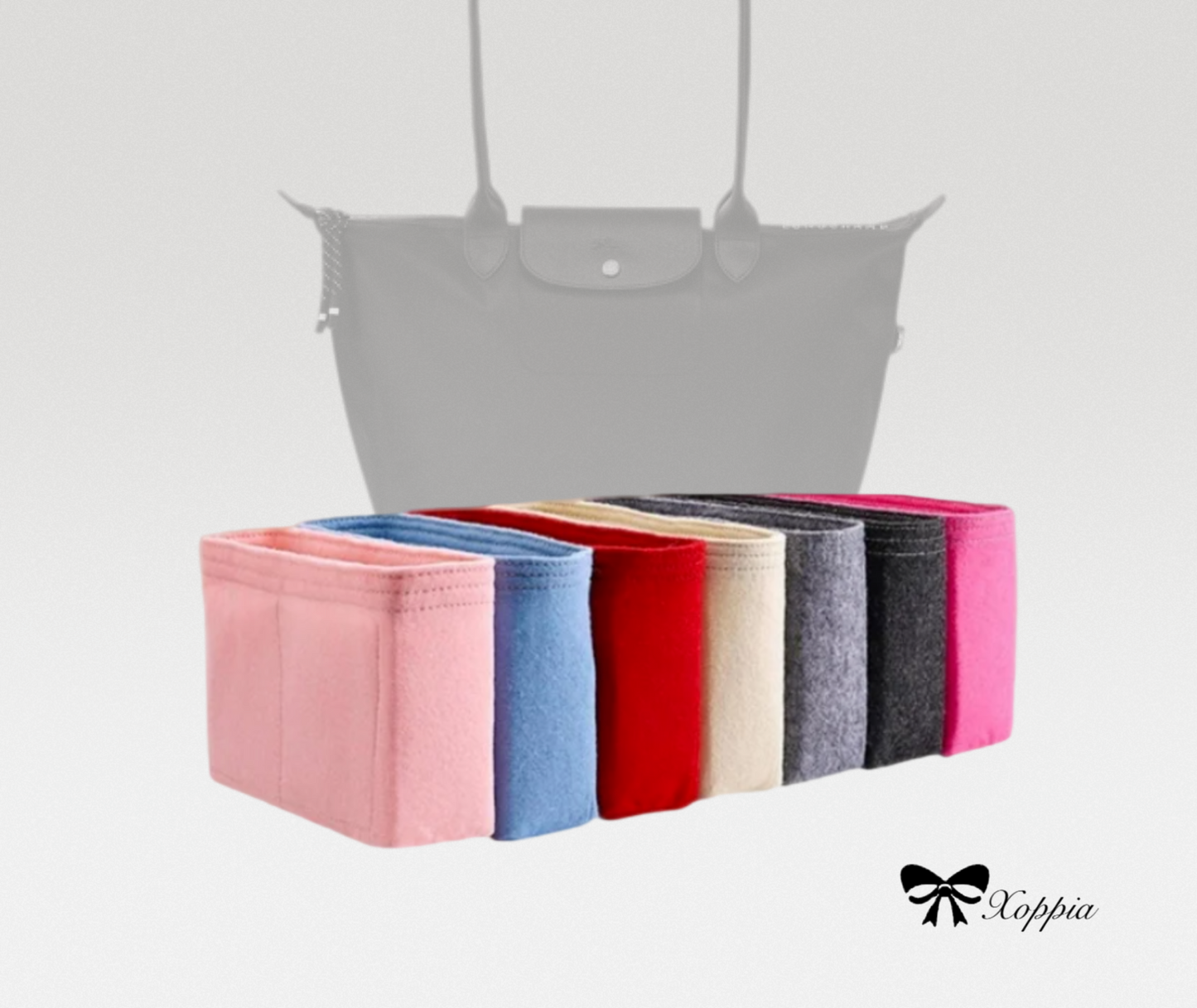 Bag Organizer For LE PLIAGE ENERGY Tote bag Large  | Bag Insert For Tote Bag | Felt Bag Organizer For Designer Bag