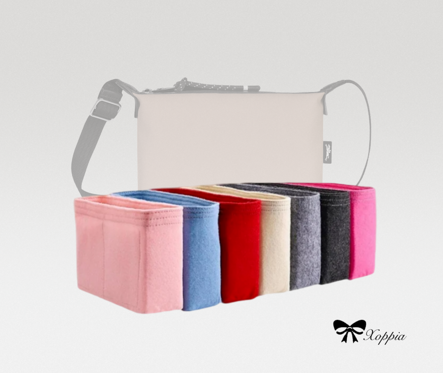 Bag Organizer For LE PLIAGE ENERGY Pouch | Bag Insert For Shoulder Bag | Felt Bag Organizer For Handbag Bag