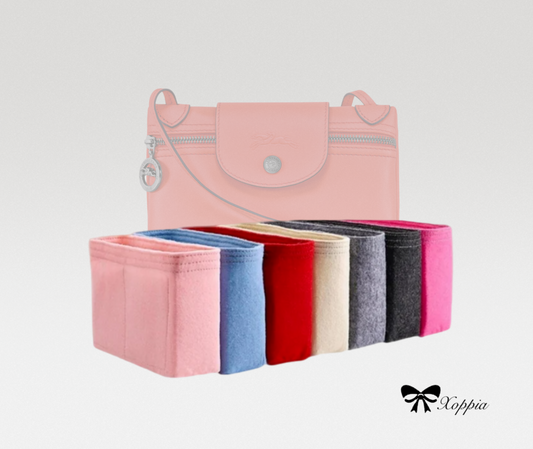 Bag Organizer For LE PLIAGE XTRA Vanity xs Crossbody Bag | Bag Insert For Bucket Bag | Felt Bag Organizer For Designer Bag