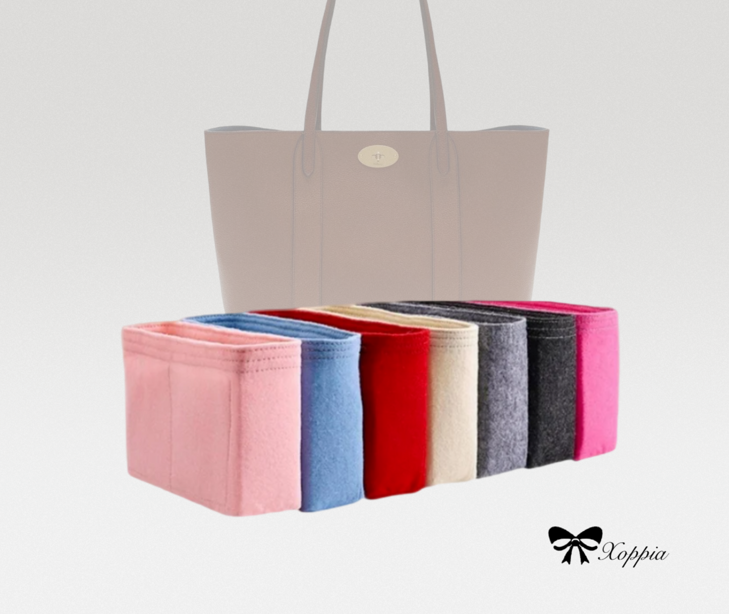 Bag Organizer For Bayswater Heavy Grain Tote bag | Bag Insert For Tote Bag | Felt Bag Organizer For Handbag Bag