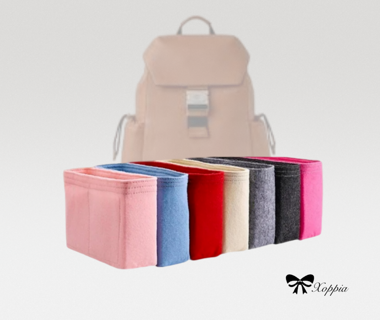 Bag Organizer For Utility Postman's Buckle Backpack | Bag Insert For Tote Bag | Felt Bag Organizer For Handbag Bag