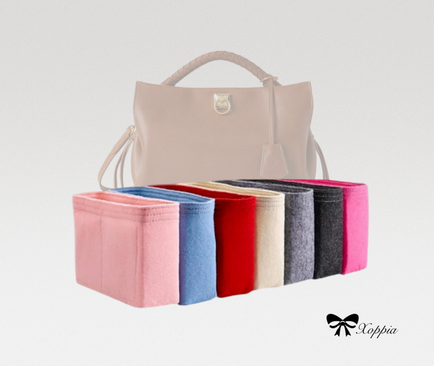 Bag Organizer For Mini Small Iris Handbag Bag | Bag Insert For Tote Bag | Felt Bag Organizer For Handbag Bag