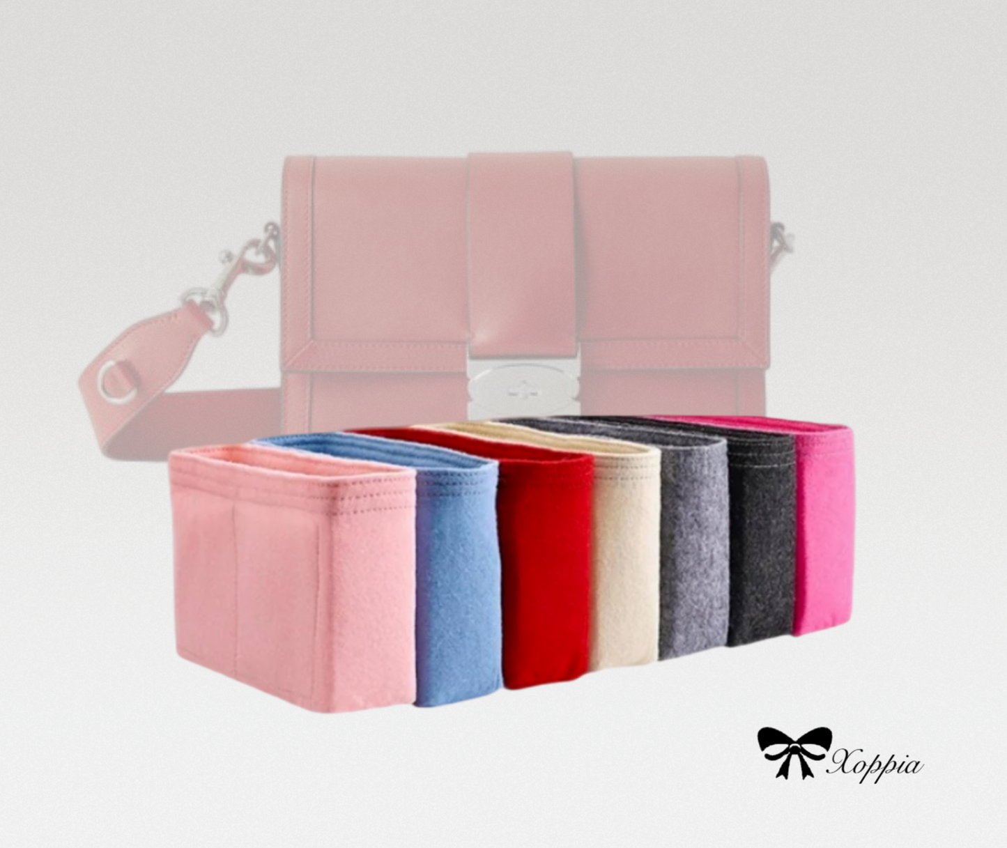 Bag Organizer For Utility Postman's Buckle Crossbody | Bag Insert For Shoulder Bag | Felt Bag Organizer For Handbag Bag