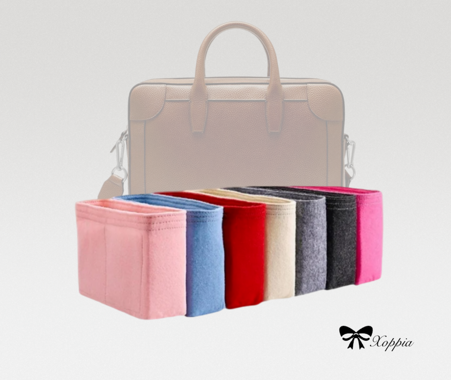 Bag Organizer For Belgrave Single Document Holder | Bag Insert For Shoulder Bag | Felt Bag Organizer For Handbag Bag